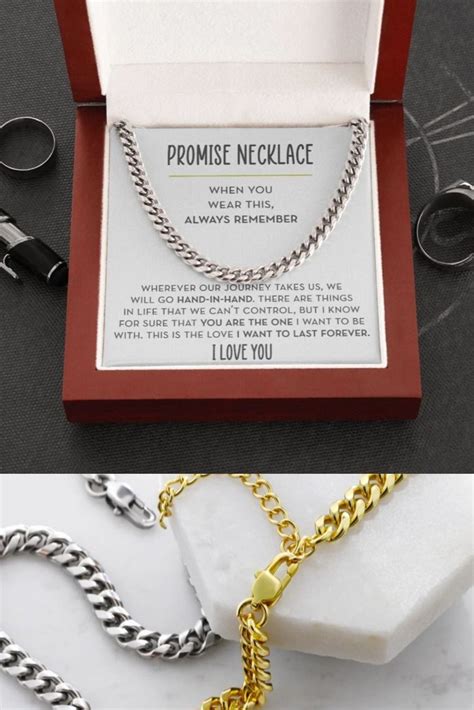 promise chain bracelet for him